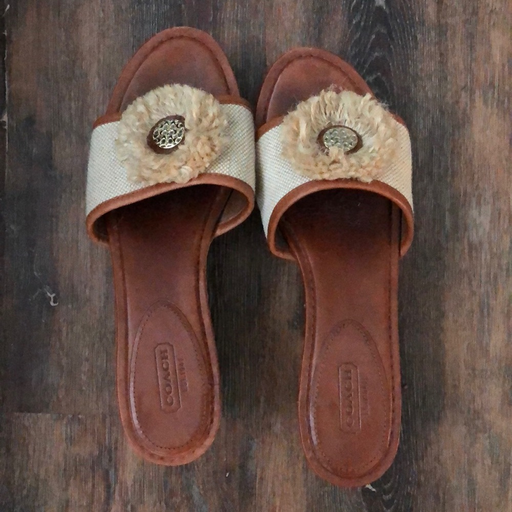 Coach sandal wedges